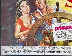 Le 7ème Voyage de Sinbad / Attention ! Affiche de film originale Quad Ray Harryhausen
