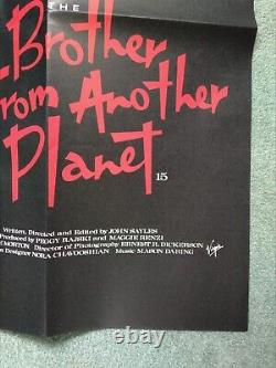 Le Brother D'un Autre Planet (1984) Orig Quad Poster De Film - Comédie De Science-fiction