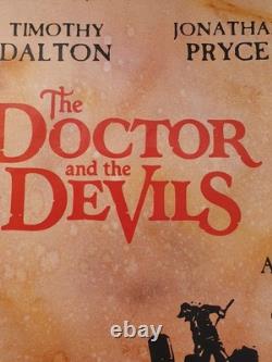 Le Docteur et les Diables Dévoilés 1985 Quad Britannique Cult Freddie Francis Horreur