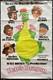 Le Dragon De Péte - Affiche De Film Cinéma Originale Double Quad Du Royaume-uni Walt Disney 1977