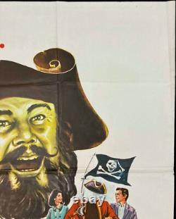 Le Fantôme de Barbe Noire Affiche de Film Originale Quad Disney Peter Ustinov Dean Jones '68