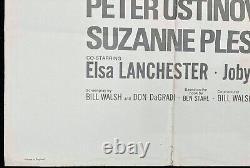 Le Fantôme de Barbe Noire Affiche de Film Originale Quad Disney Peter Ustinov Dean Jones '68