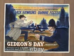 Le Jour de Gideon (1958), Affiche de film britannique originale en format quad