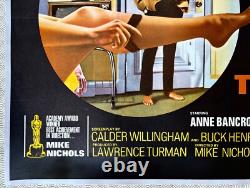 Le Lauréat Affiche de Film Quad Originale 1967 Anne Bancroft Dustin Hoffman
