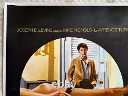 Le Lauréat Affiche de Film Quad Originale 1967 Anne Bancroft Dustin Hoffman