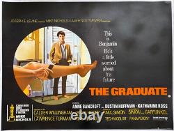 Le Lauréat Affiche de Film Quad Originale 1967 Anne Bancroft Dustin Hoffman
