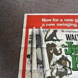 Le Livre de la Jungle Affiche Vintage Originale Quad UK 1967 Très Bon État