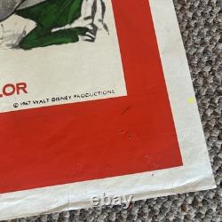 Le Livre de la Jungle Affiche Vintage Originale Quad UK 1967 Très Bon État