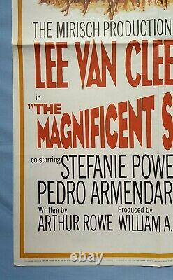 Le Magnificent Sept Ride (1972) Affiche Originale Du Quadruple Film Britannique Lee Van Cleef