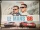 Le Mans'66 Ford Contre Ferrari Affiche De Film Originale Quad Matt Damon Christian Bale