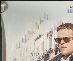 Le Mans'66 Ford contre Ferrari Affiche de film originale Quad Matt Damon Christian Bale