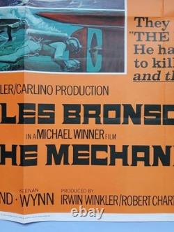 Le Mécanicien (1972) affiche originale britannique quad Michael Winner Charles Bronson