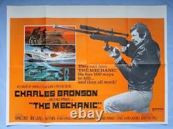 Le Mécanicien (1972) affiche originale britannique quad Michael Winner Charles Bronson
