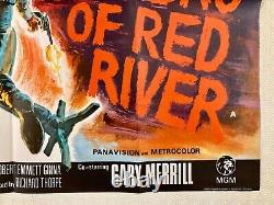 Le Pistolero de Red River - Affiche originale Quad 1967 Glenn Ford Angie Dickinson