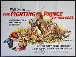 Le Prince Combattant de Donegal - Affiche de Film Originale Quad Peter McEnery Disney