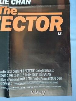 Le Protecteur (1985) Rare Affiche Originale Du Quad Britannique Jackie Chan Kung Fu