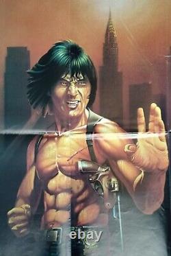 Le Protecteur (1985) Rare Affiche Originale Du Quad Britannique Jackie Chan Kung Fu