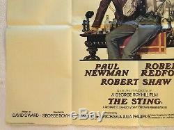 Le Redford Newman Richard Amsel Art Sting Film Original Quad Affiche 1973