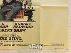 Le Redford Newman Richard Amsel Art Sting Film Original Quad Affiche 1973