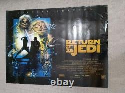 Le Retour du Jedi Affiche Originale Quad du Film 1997 Édition Spéciale RR Star Wars