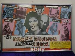 Le Rocky Horror Picture Show 1975 Royaume-uni Quad Affiche De Film Encadrée Et Émaillée Original