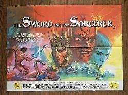 Le Suède Et Le Sorcer (1982) Affiche Du Quadruple Britannique Grande Oeuvre De Fantaisie