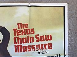 Le Texas Chainsaw Massacre 1974 Original Film X Quad Poster (locale) Très Rare