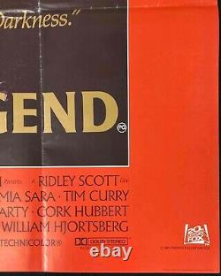 Légende Affiche De Cinéma Original Quad Tom Cruise Ridley Scott Tim Curry 1985