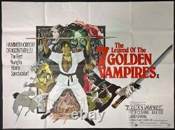 Légende des 7 Vampires Dorés Affiche de Film Quad Originale HAMMER 1974