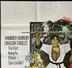 Légende des 7 Vampires Dorés Affiche de Film Quad Originale HAMMER 1974