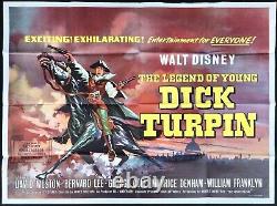 Légende du jeune Dick Turpin - Affiche de film originale Quad Bernard Lee Disney 1966