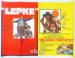 Lepke / Sang d'argent Affiche de film originale Quad britannique Double programme 1975/74