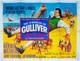 Les 3 Mondes De Gulliver Affiche De Film Quad Originale Du Royaume-uni 1960