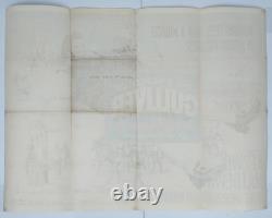 Les 3 Mondes de Gulliver Affiche de Film Quad Originale du Royaume-Uni 1960
