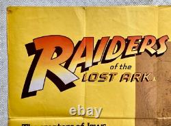 Les Aventuriers de l'Arche perdue Affiche Quad Originale 1981 Harrison Ford Amsel Art