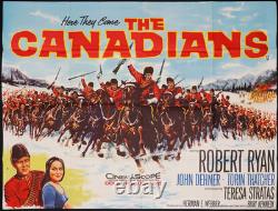 Les Canadiens AFFICHE DE FILM QUAD ORIGINALE Robert Ryan Tom Chantrell 1961