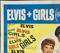 Les Filles! Les Filles! Les Filles! Affiche De Cinéma Originale De Quad Elvis Presley 1962