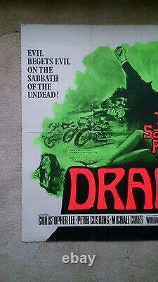 Les Rites Sataniques De Dracula' 1973 Affiche De Cinéma Quad Britannique