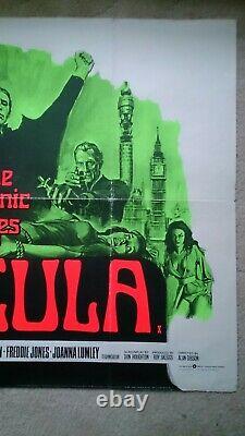 Les Rites Sataniques De Dracula' 1973 Affiche De Cinéma Quad Britannique