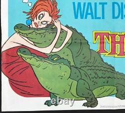 Les Sauveteurs AFFICHE DE FILM QUAD ORIGINALE PREMIÈRE SORTIE Disney 1977