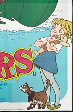 Les Sauveteurs AFFICHE DE FILM QUAD ORIGINALE PREMIÈRE SORTIE Disney 1977