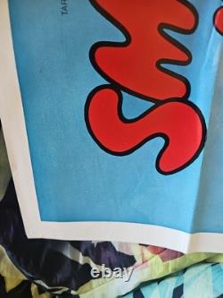 Les Schtroumpfs et la flûte magique affiche quad Royaume-Uni 1976 rare