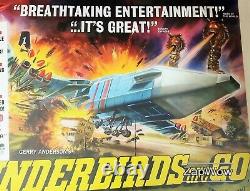 Les Thunderbirds Are Go 1966 Zero-x Anderson Original Vintage Uk Film Quad Poster