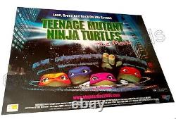 Les Tortues Ninja Mutantes Adolescentes - Affiche de cinéma originale au Royaume-Uni, format Quad, réédition de 2004 mettant en vedette Leonardo