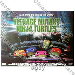 Les Tortues Ninja Mutantes Adolescentes - Affiche de cinéma originale au Royaume-Uni, format Quad, réédition de 2004 mettant en vedette Leonardo