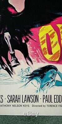Les Vierges De Satan (1968) D'origine Affiche Du Film Quad Uk Linenbd Hammer Horror