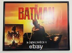 Les affiches de cinéma originales UK Quad de The Batman 2022 Film Movie VGC