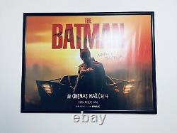 Les affiches de cinéma originales UK Quad de The Batman 2022 Film Movie VGC