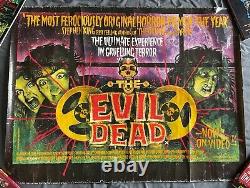 Les méchants morts 1981 Affiche originale du Royaume-Uni, chef-d'œuvre de Graham Humphreys