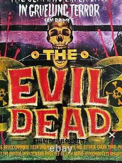 Les méchants morts 1981 Affiche originale du Royaume-Uni, chef-d'œuvre de Graham Humphreys